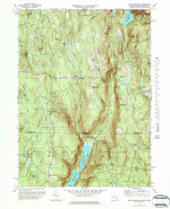 West Granville, Massachusetts 1971 (1984) USGS Old Topo Map Reprint 7x7 MA Quad 350702