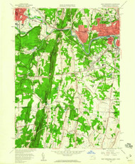 West Springfield, Massachusetts 1958 (1960) USGS Old Topo Map Reprint 7x7 MA Quad 350711