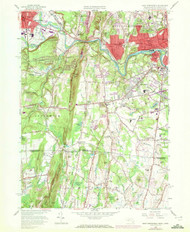 West Springfield, Massachusetts 1958 (1972) USGS Old Topo Map Reprint 7x7 MA Quad 350713