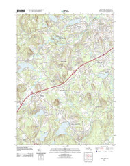 Westford, Massachusetts 2012 () USGS Old Topo Map Reprint 7x7 MA Quad
