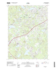 Westford, Massachusetts 2018 () USGS Old Topo Map Reprint 7x7 MA Quad
