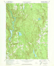 Westhampton, Massachusetts 1972 (1973) USGS Old Topo Map Reprint 7x7 MA Quad 350706