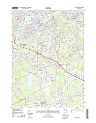 Weymouth, Massachusetts 2015 () USGS Old Topo Map Reprint 7x7 MA Quad