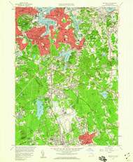 Weymouth, Massachusetts 1958 (1960) USGS Old Topo Map Reprint 7x7 MA Quad 350727
