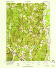 Williamsburg, Massachusetts 1948 (1958) USGS Old Topo Map Reprint 7x7 MA Quad 350737