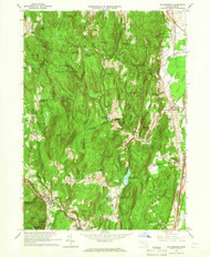 Williamsburg, Massachusetts 1964 (1966) USGS Old Topo Map Reprint 7x7 MA Quad 350739