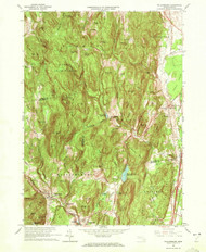 Williamsburg, Massachusetts 1964 (1972) USGS Old Topo Map Reprint 7x7 MA Quad 350740