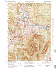 Williamstown, Massachusetts 1973 (1990) USGS Old Topo Map Reprint 7x7 MA Quad 350744