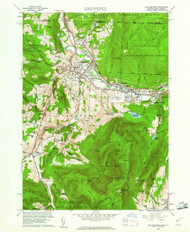 Williamstown, Massachusetts 1960 (1961) USGS Old Topo Map Reprint 7x7 MA Quad 350750