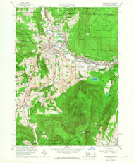 Williamstown, Massachusetts 1960 (1968) USGS Old Topo Map Reprint 7x7 MA Quad 350751