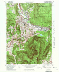 Williamstown, Massachusetts 1973 (1981) USGS Old Topo Map Reprint 7x7 MA Quad 350753