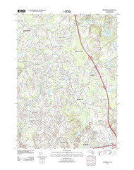 Wilmington, Massachusetts 2012 () USGS Old Topo Map Reprint 7x7 MA Quad