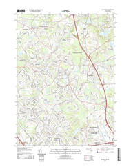 Wilmington, Massachusetts 2015 () USGS Old Topo Map Reprint 7x7 MA Quad
