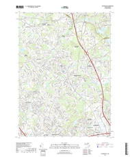 Wilmington, Massachusetts 2018 () USGS Old Topo Map Reprint 7x7 MA Quad