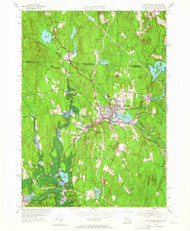 Winchendon, Massachusetts 1954 (1965) USGS Old Topo Map Reprint 7x7 MA Quad 350758