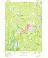 Winchendon, Massachusetts 1971 (1973) USGS Old Topo Map Reprint 7x7 MA Quad 350759