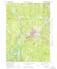 Winchendon, Massachusetts 1971 (1978) USGS Old Topo Map Reprint 7x7 MA Quad 350760