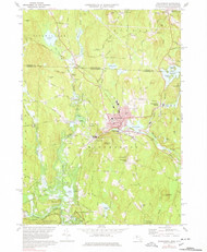 Winchendon, Massachusetts 1971 (1978) USGS Old Topo Map Reprint 7x7 MA Quad 350761