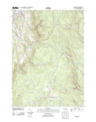 Windsor, Massachusetts 2012 () USGS Old Topo Map Reprint 7x7 MA Quad