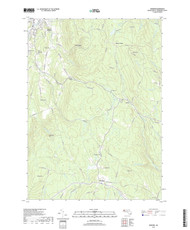 Windsor, Massachusetts 2018 () USGS Old Topo Map Reprint 7x7 MA Quad