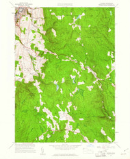 Windsor, Massachusetts 1960 (1961) USGS Old Topo Map Reprint 7x7 MA Quad 350766