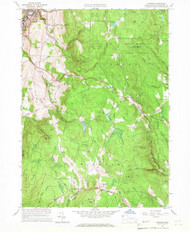 Windsor, Massachusetts 1960 (1966) USGS Old Topo Map Reprint 7x7 MA Quad 350767