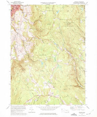 Windsor, Massachusetts 1973 (1975) USGS Old Topo Map Reprint 7x7 MA Quad 350768