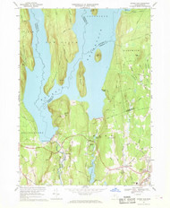 Winsor Dam, Massachusetts 1967 (1969) USGS Old Topo Map Reprint 7x7 MA Quad 350771