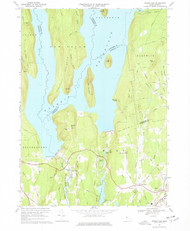 Winsor Dam, Massachusetts 1967 (1977) USGS Old Topo Map Reprint 7x7 MA Quad 350772