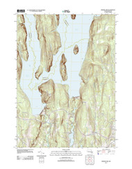 Winsor Dam, Massachusetts 2012 () USGS Old Topo Map Reprint 7x7 MA Quad