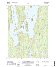 Winsor Dam, Massachusetts 2018 () USGS Old Topo Map Reprint 7x7 MA Quad