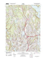 Worcester North, Massachusetts 2012 () USGS Old Topo Map Reprint 7x7 MA Quad