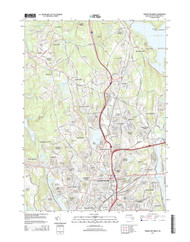 Worcester North, Massachusetts 2015 () USGS Old Topo Map Reprint 7x7 MA Quad