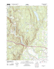 Woronoco, Massachusetts 2012 () USGS Old Topo Map Reprint 7x7 MA Quad