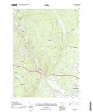 Woronoco, Massachusetts 2018 () USGS Old Topo Map Reprint 7x7 MA Quad