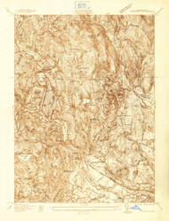 Woronoco, Massachusetts 1937 () USGS Old Topo Map Reprint 7x7 MA Quad 350788