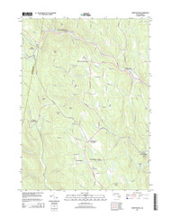 Worthington, Massachusetts 2015 () USGS Old Topo Map Reprint 7x7 MA Quad
