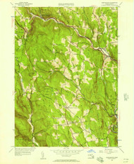 Worthington, Massachusetts 1956 (1957) USGS Old Topo Map Reprint 7x7 MA Quad 350792