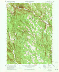 Worthington, Massachusetts 1972 (1973) USGS Old Topo Map Reprint 7x7 MA Quad 350794