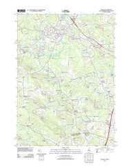 Exeter, New Hampshire 2012 () USGS Old Topo Map Reprint 7x7 MA Quad