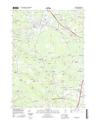 Exeter, New Hampshire 2015 () USGS Old Topo Map Reprint 7x7 MA Quad