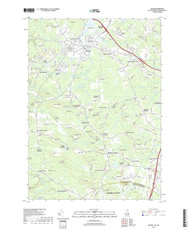 Exeter, New Hampshire 2018 () USGS Old Topo Map Reprint 7x7 MA Quad