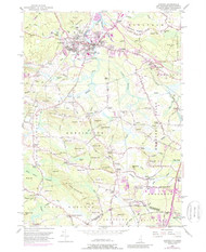 Exeter, New Hampshire 1950 (1988) USGS Old Topo Map Reprint 7x7 MA Quad 329554