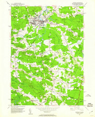 Exeter, New Hampshire 1950 (1960) USGS Old Topo Map Reprint 7x7 MA Quad 329555
