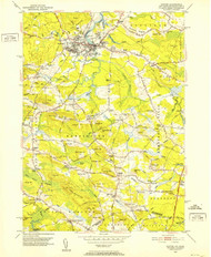 Exeter, New Hampshire 1950 (1952) USGS Old Topo Map Reprint 7x7 MA Quad 329556