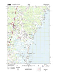 Hampton, New Hampshire 2012 () USGS Old Topo Map Reprint 7x7 MA Quad