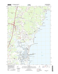 Hampton, New Hampshire 2015 () USGS Old Topo Map Reprint 7x7 MA Quad