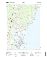 Hampton, New Hampshire 2018 () USGS Old Topo Map Reprint 7x7 MA Quad
