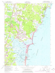 Hampton, New Hampshire 1957 (1977) USGS Old Topo Map Reprint 7x7 MA Quad 329593