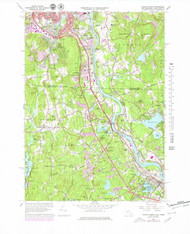 Nashua South, New Hampshire 1965 (1979) USGS Old Topo Map Reprint 7x7 MA Quad 329704